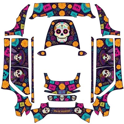 Jour des Morts (Dia de Los muertos) – covering Tesla Model 3