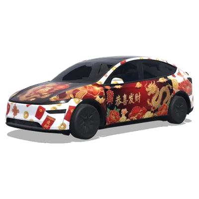 Chinesisches Neujahr (中国农历新年气氛) – Tesla Model Y L Wrap