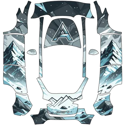 Alpen Leben Dunkel (Alpine life dark) – Tesla Model Y Wrap