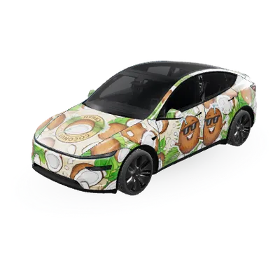 Coconut (coconut) – Tesla Model Y Wrap