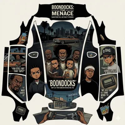 The Boondocks meet Menace Society – Tesla Model 3 wrap