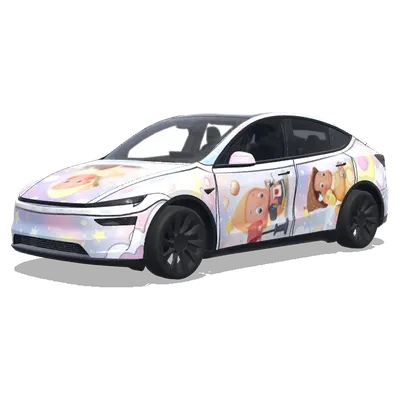 Twinkle Twinkle PopMart – Tesla Model Y wrap