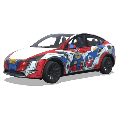 Gundam Graphics (高达拉花) – Tesla Model Y wrap