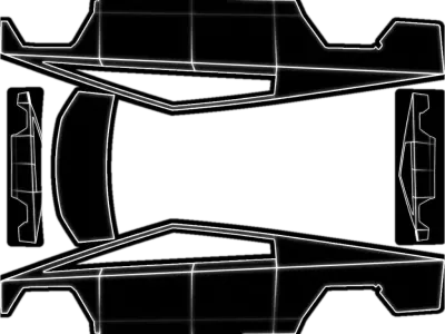Schwarzes Cybertron (Black Cybertron Wrap) – Tesla Cybertruck Wrap