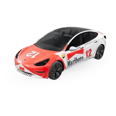 Ayrton Senna II – Tesla Model 3 Wrap