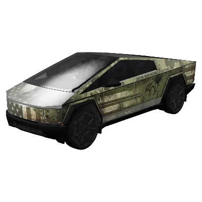Mean Machine Patriot – Tesla Cybertruck wrap