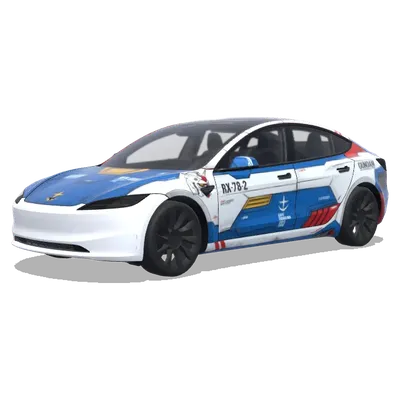 갤럭틱 RX-78-2 – 테슬라 Model 3 랩핑