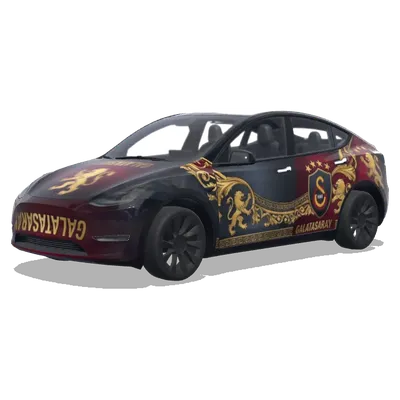 Dark Galatasaray – Tesla Model Y wrap