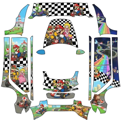 마리오 카트 (Mario kart) – 테슬라 Model 3 랩핑