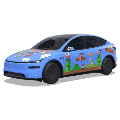 Super Mario – Tesla Model Y L Wrap