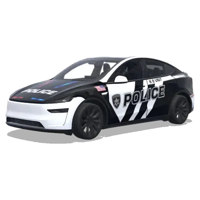 Полицейский Tesla подразделения K-9 – оклейка Tesla Model Y