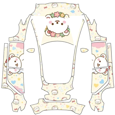 Rilakkuma (korilakkuma) – Tesla Model 3 Wrap