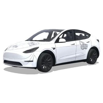 Exploded Tesla Wrap – Tesla Model Y wrap
