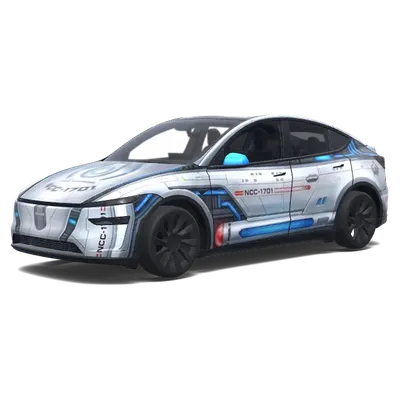 Star Trek Enterprise (Star Trek Enterprise.) – Tesla Model Y Wrap