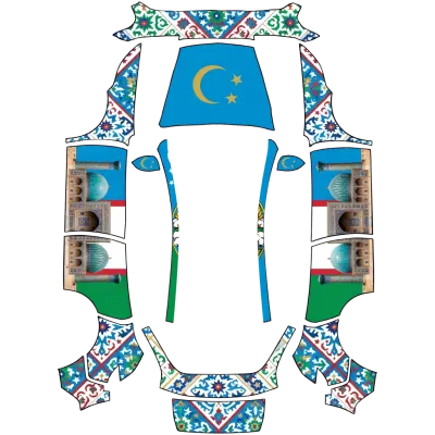 Ouzbékistan (Uzbekistan) – covering Tesla Model Y