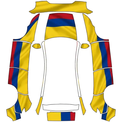 哥倫比亞國旗（Colombian Flag） – 特斯拉 Model Y 塗裝