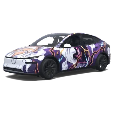 紫色齒輪5路飛 – 特斯拉 Model Y 塗裝