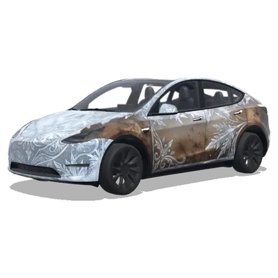 Brown Dust 2 Wilhelmina (棕色尘埃2银雪凝光女王威廉明娜) – Tesla Model Y wrap