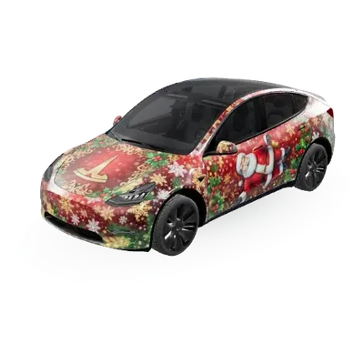 クリスマス (Christmas) – テスラ Model Y ラッピング