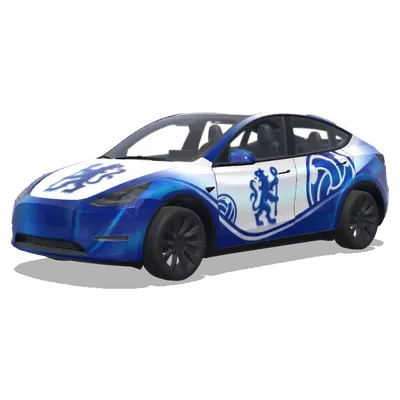 Chelsea FC – оклейка Tesla Model Y