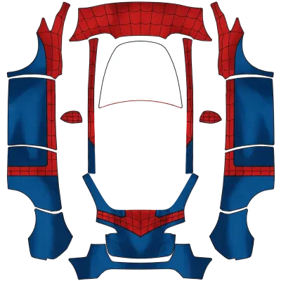 스파이더맨 (Spider-Man) – 테슬라 Model Y 랩핑