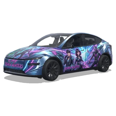 K pop demon hunters – Tesla Model Y wrap
