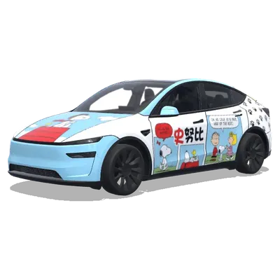Снупи (史努比) – оклейка Tesla Model Y