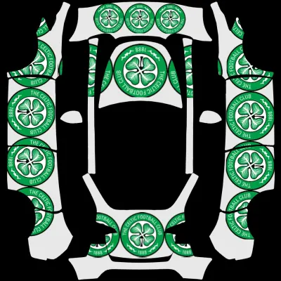Blason Celtic FC (Celtic FC Crest) – covering Tesla Model Y