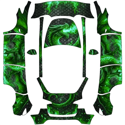 戈利綠龍（Goli's Green Dragon） – 特斯拉 Model Y 塗裝