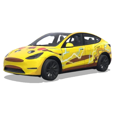 pikachu – Tesla Model Y wrap