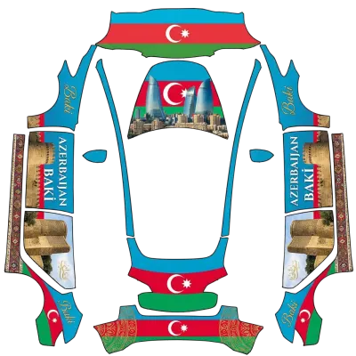 Baku – Tesla Model 3 wrap