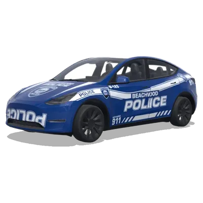 Полиция Бичвуда (Beachwood Police) – оклейка Tesla Model Y