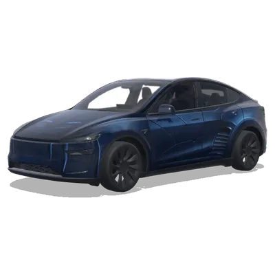 dark blue colored Batmobile – Tesla Model Y wrap