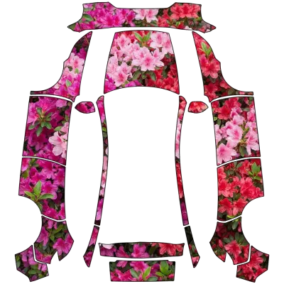 杜鵑花（Azalea Flowers） – 特斯拉 Model Y 塗裝