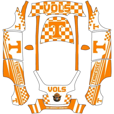 田納西志願者貼膜（Tennessee Vols Wrap） – 特斯拉 Model Y 塗裝