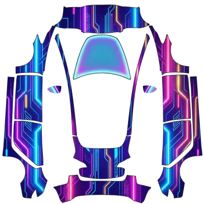 霓虹（Neon） – 特斯拉 Model 3 塗裝