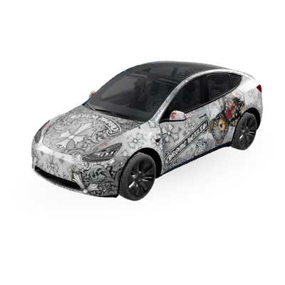 クロムハーツ (Chrome hearts) – テスラ Model Y ラッピング