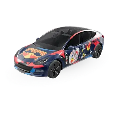 Формула 1 Red Bull (F1 red bull) – оклейка Tesla Model 3