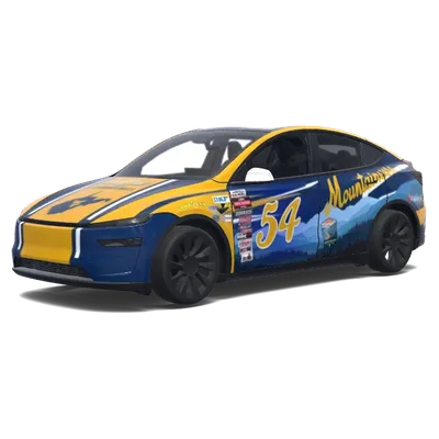 Mountain Dew 54 – Tesla Model Y Wrap
