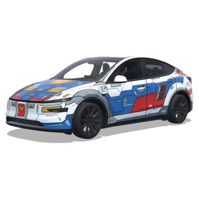 高達（Gundam） – 特斯拉 Model Y 塗裝