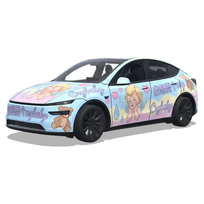 Crybaby Theme (我想要个crybaby主题的) – Tesla Model Y wrap