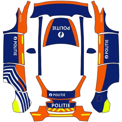 Полиция (Politie) – оклейка Tesla Model Y