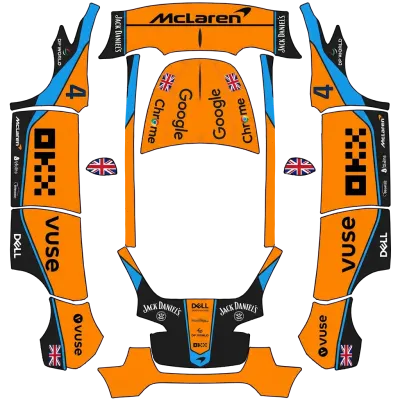 McLaren F1 Lando – Tesla Model Y wrap