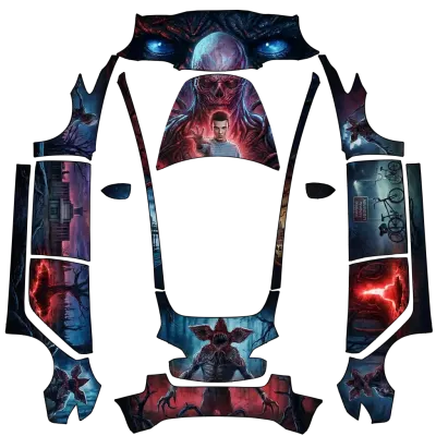 기묘한 이야기 (Stranger Things) – 테슬라 Model 3 랩핑
