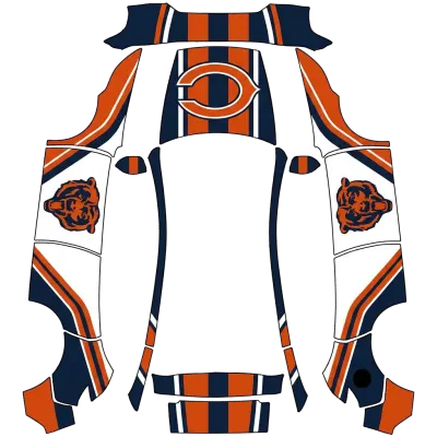 Chicago Bears stripes – Tesla Model Y wrap