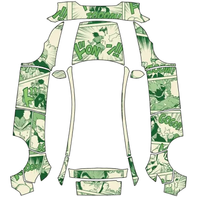 그린 만화 (Green Manga) – 테슬라 Model Y 랩핑