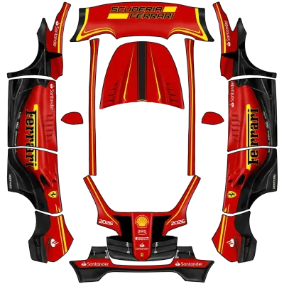 페라리 F1 2026 (Ferrari F1 2026) – 테슬라 Model Y 랩핑