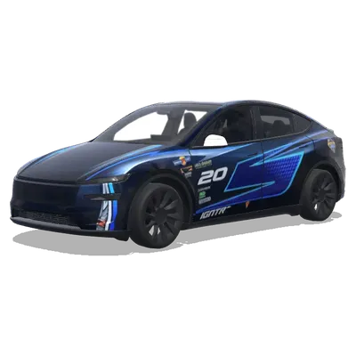 Джексон Шторм (jackson storm) – оклейка Tesla Model Y