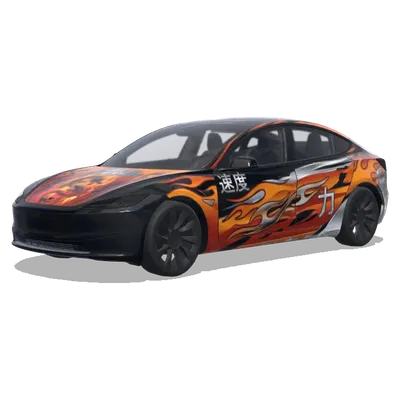 ワイルド・スピード (Fast and furious) – テスラ Model 3 ラッピング