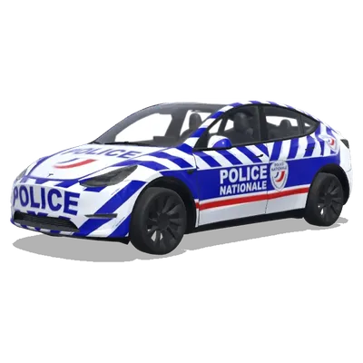 French Police Tesla – Tesla Model Y wrap